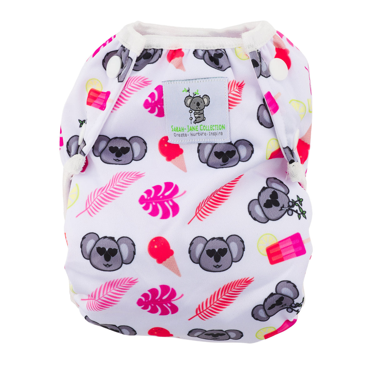 Reusable Swim Nappy- Standard- Pink Koala