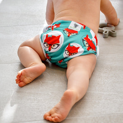 Reusable Swim Nappy & Waterproof Wet Bag - Fox