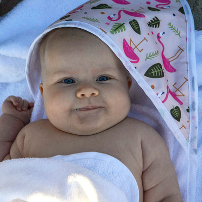 Baby & Toddler Swim Bundle with Towel - Pink Flamingo