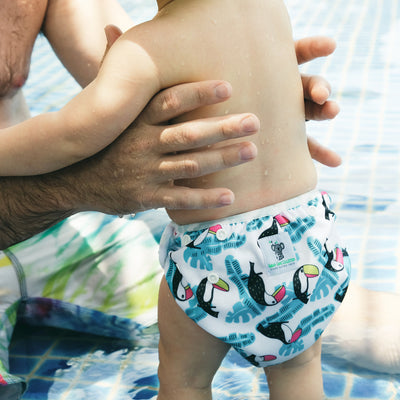 Reusable Swim Nappy- Toucan Aqua-Standard