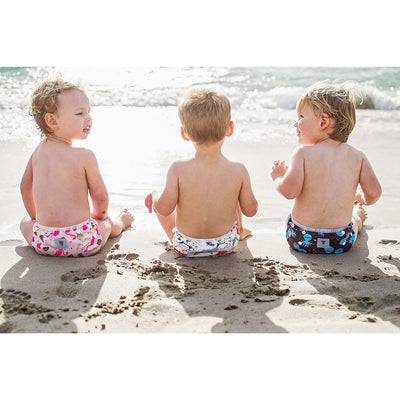 Reusable Swim Nappy- Pink Flamingo LARGE