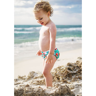 Reusable Swim Nappy & Waterproof Wet Bag - Fox