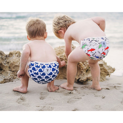 Reusable Swim Nappy- Standard- Blue Whale