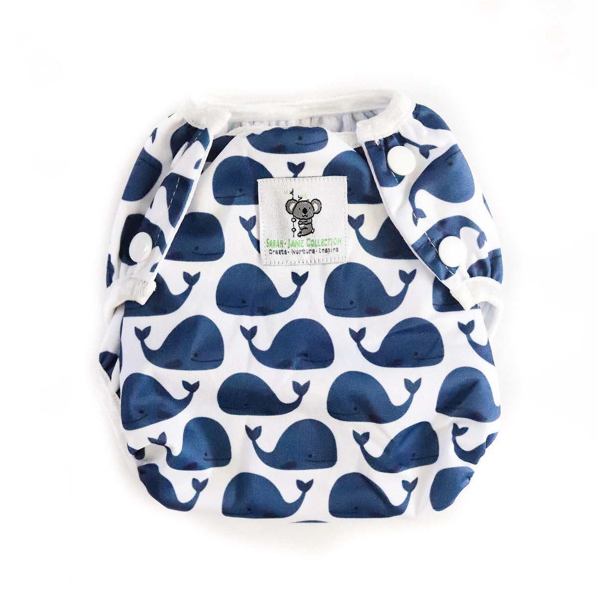 Reusable Swim Nappy Bundle- Set of 2 - Shark & Blue Whale