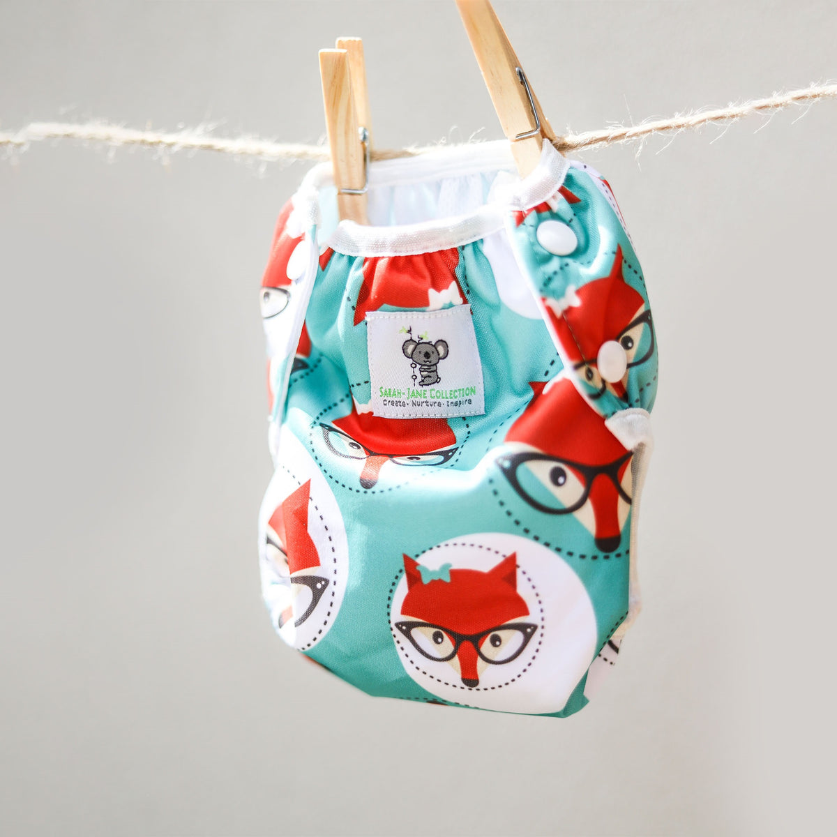 Reusable Swim Nappy Bundle - Set of 2 - Octopus & Fox