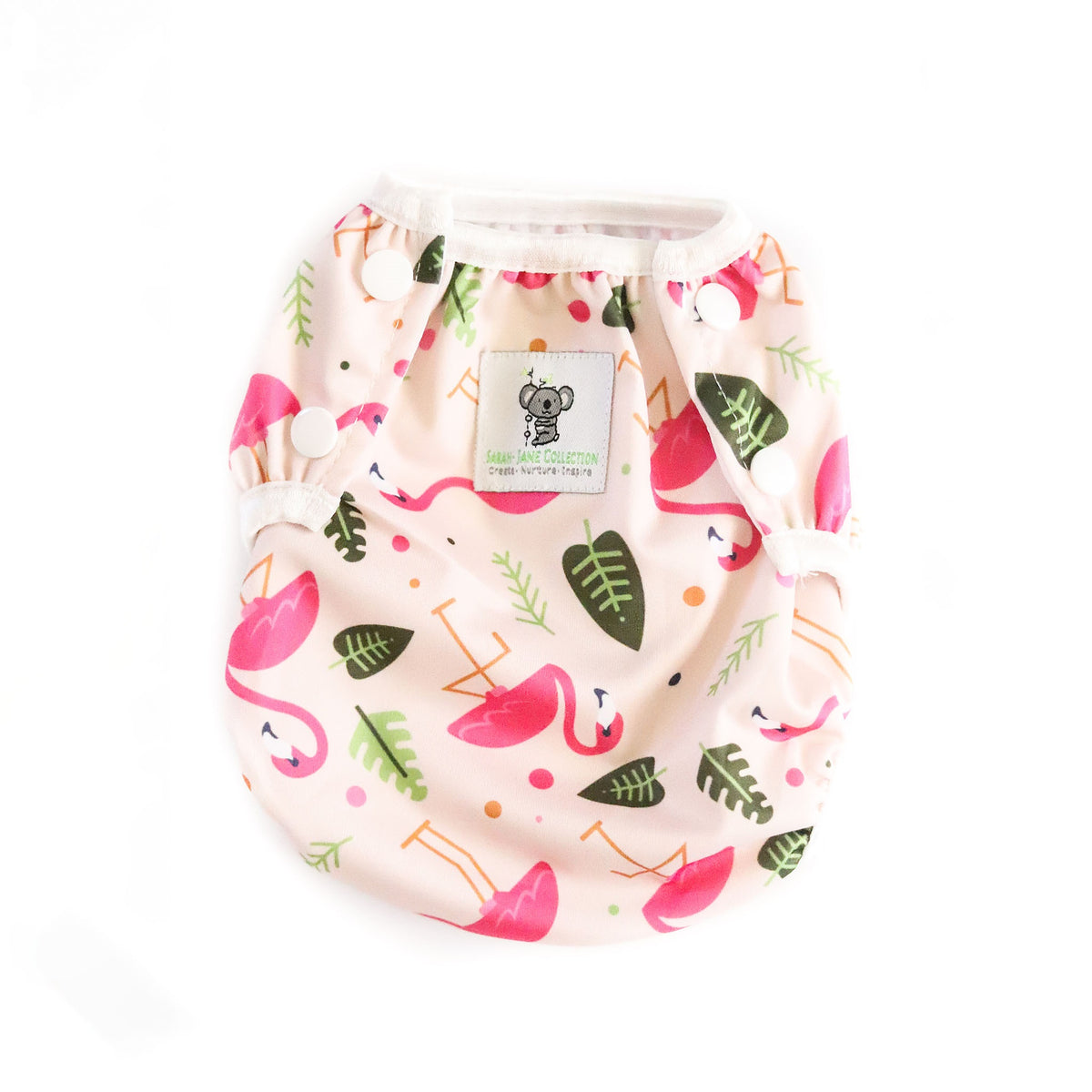 Reusable Swim Nappy- Pink Flamingo LARGE