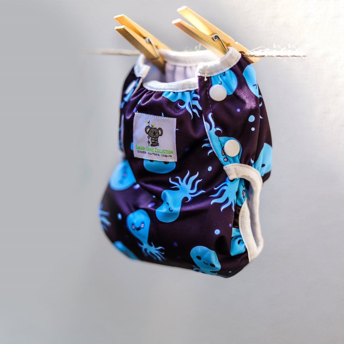 Reusable Swim Nappy Bundle- Set of 2 - Octopus & Shark