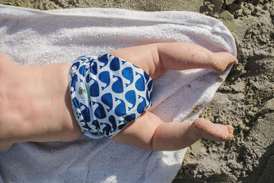 Reusable Swim Nappy Bundle - Set of 2 - Blue Whales