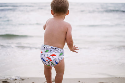 Baby & Toddler Swim Bundle with Towel - Multi-colour Shark