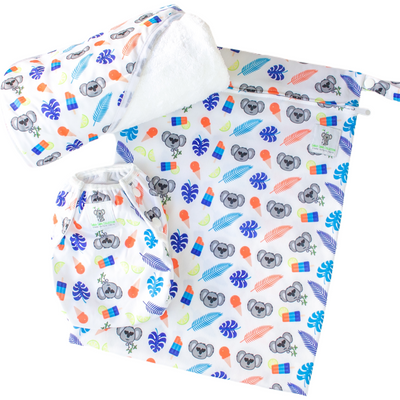 Baby & Toddler Swim Bundle with Towel - Blue Koala