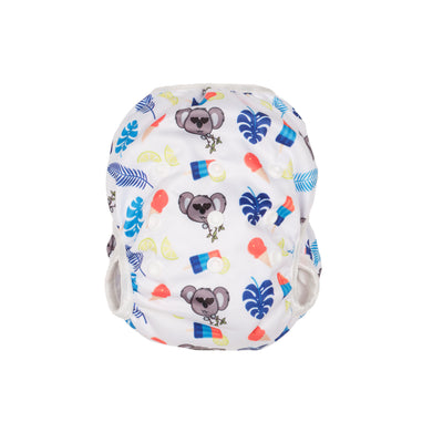 Reusable Swim Nappy- Blue Koala LARGE