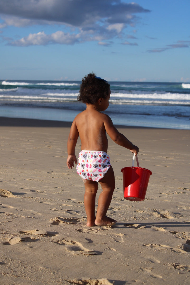 Baby & Toddler Swim Bundle with Towel - Pink Koala