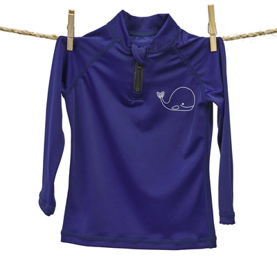 Rash Guard Top - UPF30+ Blue Whale