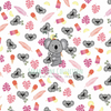 Waterproof Zip Wet Bag (Large) - Pink Koala- 40x30cm