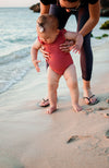 Rusty Ruffles Swimsuit- Ribbed // Rust